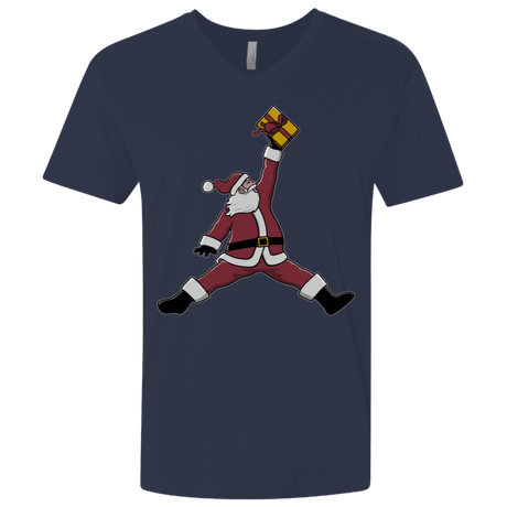 T-Shirts Midnight Navy / X-Small Air Santa Men's Premium V-Neck