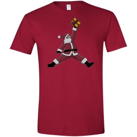 T-Shirts Cardinal Red / S Air Santa Men's Semi-Fitted Softstyle