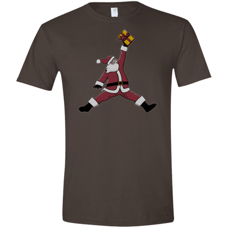 T-Shirts Dark Chocolate / S Air Santa Men's Semi-Fitted Softstyle