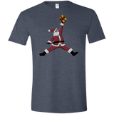 T-Shirts Heather Navy / S Air Santa Men's Semi-Fitted Softstyle