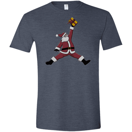 T-Shirts Heather Navy / S Air Santa Men's Semi-Fitted Softstyle