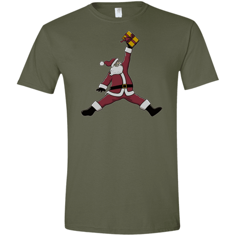 T-Shirts Military Green / S Air Santa Men's Semi-Fitted Softstyle