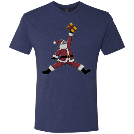 T-Shirts Vintage Navy / S Air Santa Men's Triblend T-Shirt