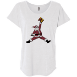 T-Shirts Heather White / X-Small Air Santa Triblend Dolman Sleeve