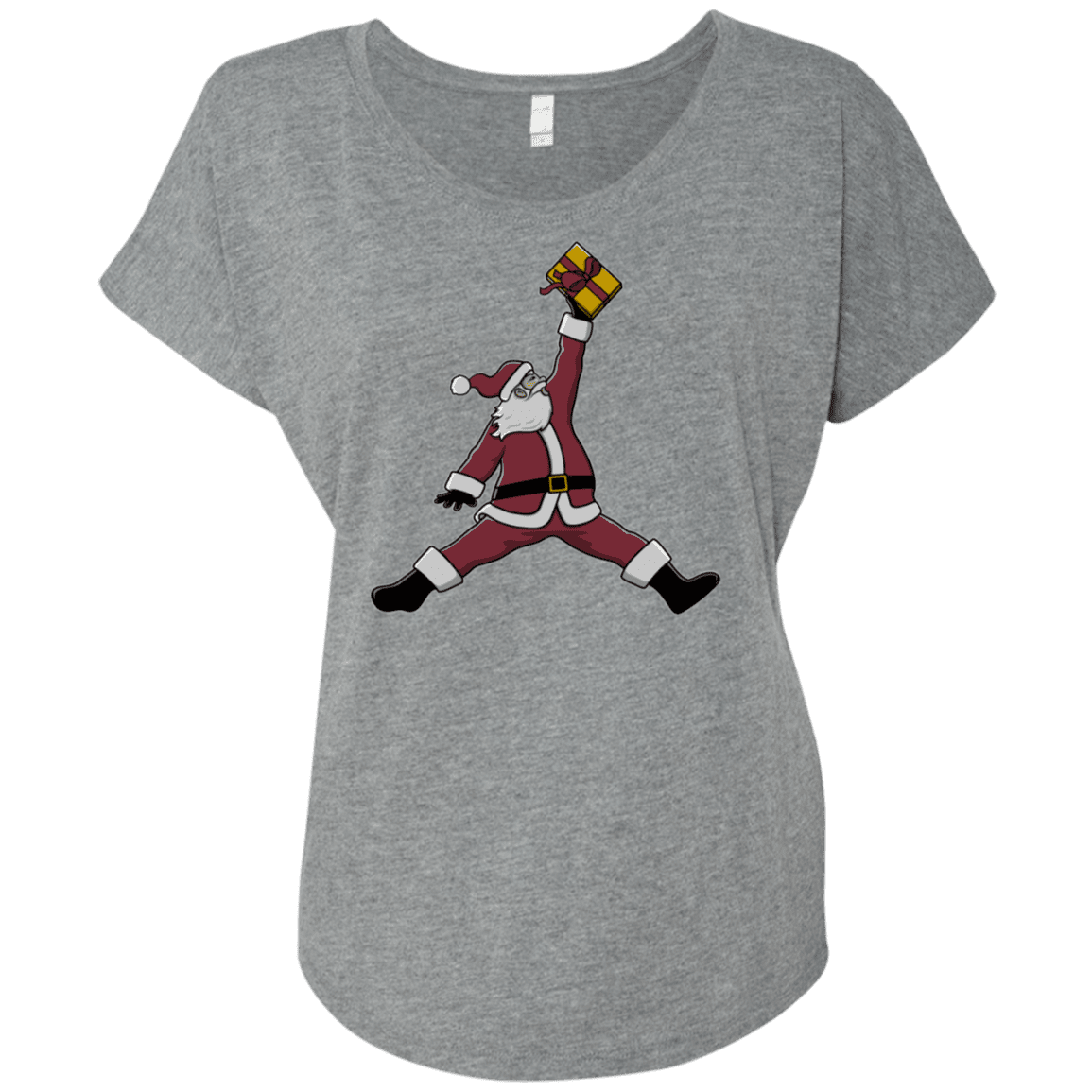 T-Shirts Premium Heather / X-Small Air Santa Triblend Dolman Sleeve