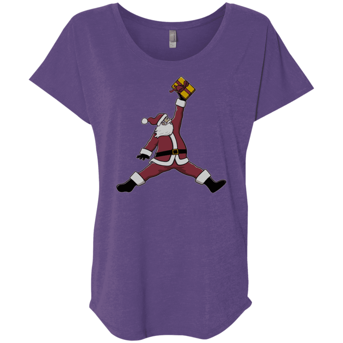 T-Shirts Purple Rush / X-Small Air Santa Triblend Dolman Sleeve