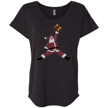 T-Shirts Vintage Black / X-Small Air Santa Triblend Dolman Sleeve