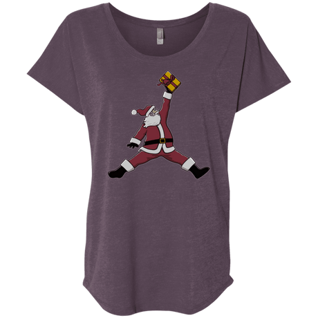 T-Shirts Vintage Purple / X-Small Air Santa Triblend Dolman Sleeve