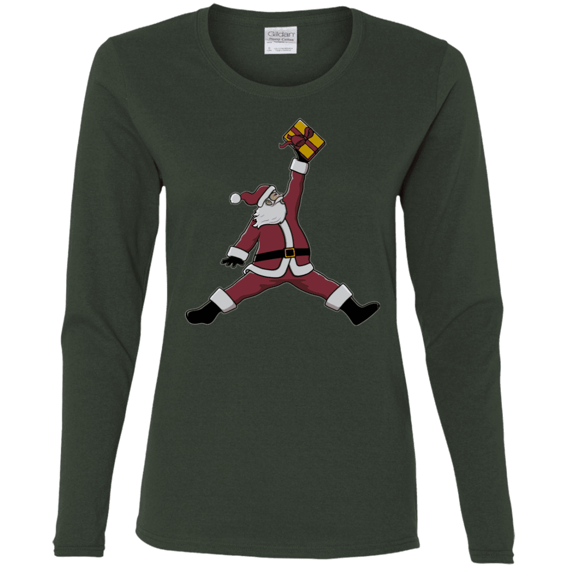 T-Shirts Forest / S Air Santa Women's Long Sleeve T-Shirt