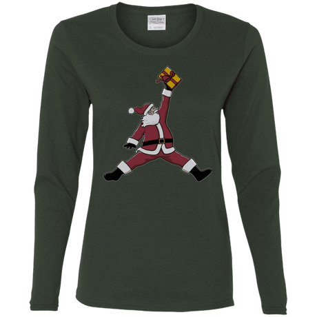 T-Shirts Forest / S Air Santa Women's Long Sleeve T-Shirt