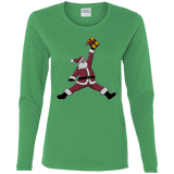 T-Shirts Irish Green / S Air Santa Women's Long Sleeve T-Shirt