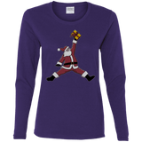 T-Shirts Purple / S Air Santa Women's Long Sleeve T-Shirt