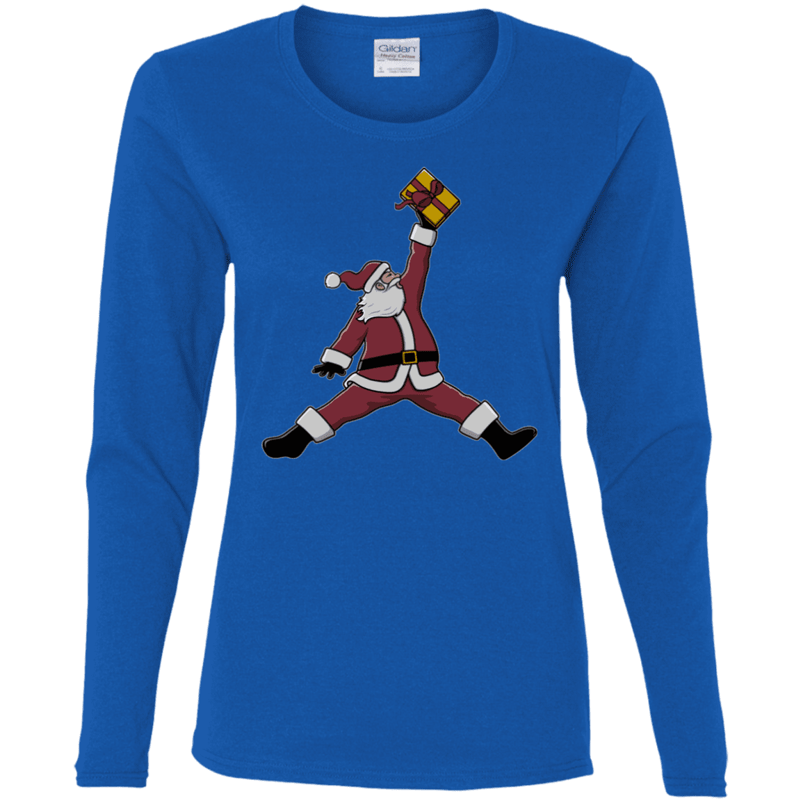 T-Shirts Royal / S Air Santa Women's Long Sleeve T-Shirt