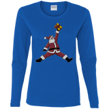 T-Shirts Royal / S Air Santa Women's Long Sleeve T-Shirt