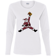 T-Shirts White / S Air Santa Women's Long Sleeve T-Shirt