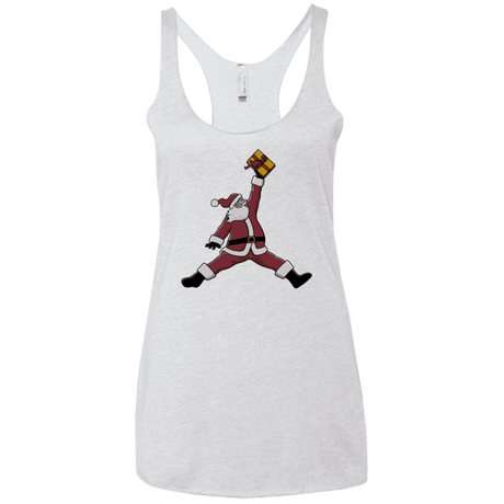 T-Shirts Heather White / X-Small Air Santa Women's Triblend Racerback Tank