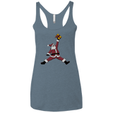 T-Shirts Indigo / X-Small Air Santa Women's Triblend Racerback Tank