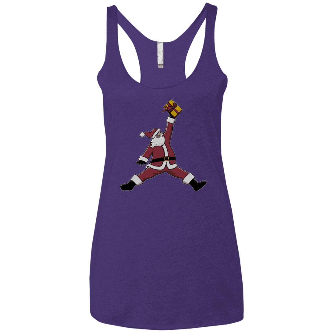 T-Shirts Purple Rush / X-Small Air Santa Women's Triblend Racerback Tank