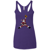 T-Shirts Purple Rush / X-Small Air Santa Women's Triblend Racerback Tank