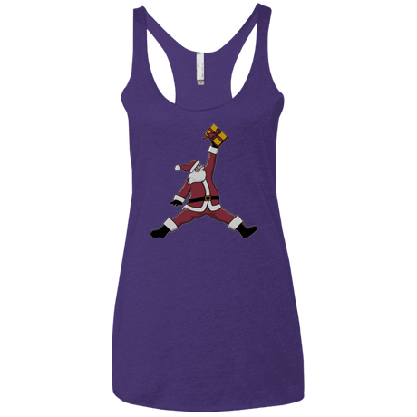 T-Shirts Purple Rush / X-Small Air Santa Women's Triblend Racerback Tank