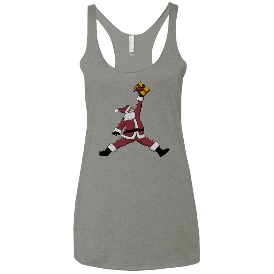 T-Shirts Venetian Grey / X-Small Air Santa Women's Triblend Racerback Tank