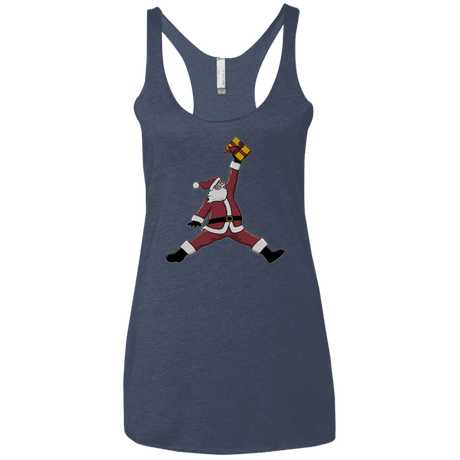 T-Shirts Vintage Navy / X-Small Air Santa Women's Triblend Racerback Tank