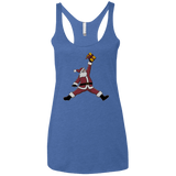 T-Shirts Vintage Royal / X-Small Air Santa Women's Triblend Racerback Tank