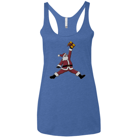 T-Shirts Vintage Royal / X-Small Air Santa Women's Triblend Racerback Tank