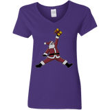 T-Shirts Purple / S Air Santa Women's V-Neck T-Shirt