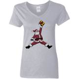 T-Shirts Sport Grey / S Air Santa Women's V-Neck T-Shirt