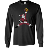 T-Shirts Black / YS Air Santa Youth Long Sleeve T-Shirt