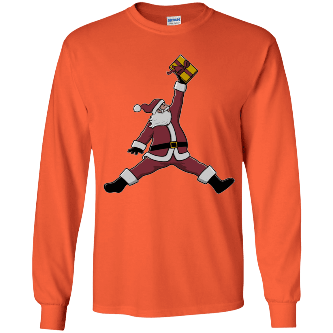 T-Shirts Orange / YS Air Santa Youth Long Sleeve T-Shirt