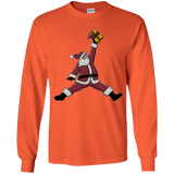 T-Shirts Orange / YS Air Santa Youth Long Sleeve T-Shirt