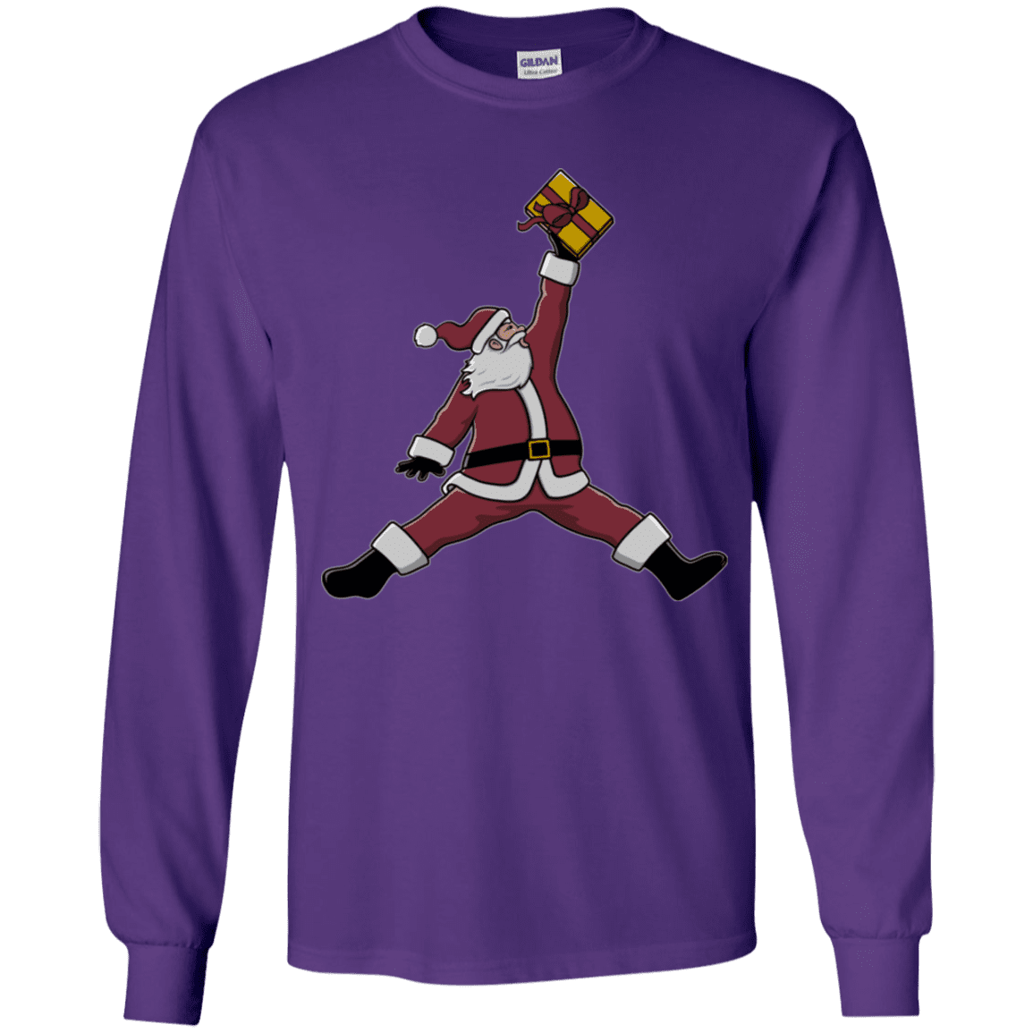 T-Shirts Purple / YS Air Santa Youth Long Sleeve T-Shirt