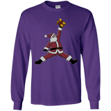 T-Shirts Purple / YS Air Santa Youth Long Sleeve T-Shirt