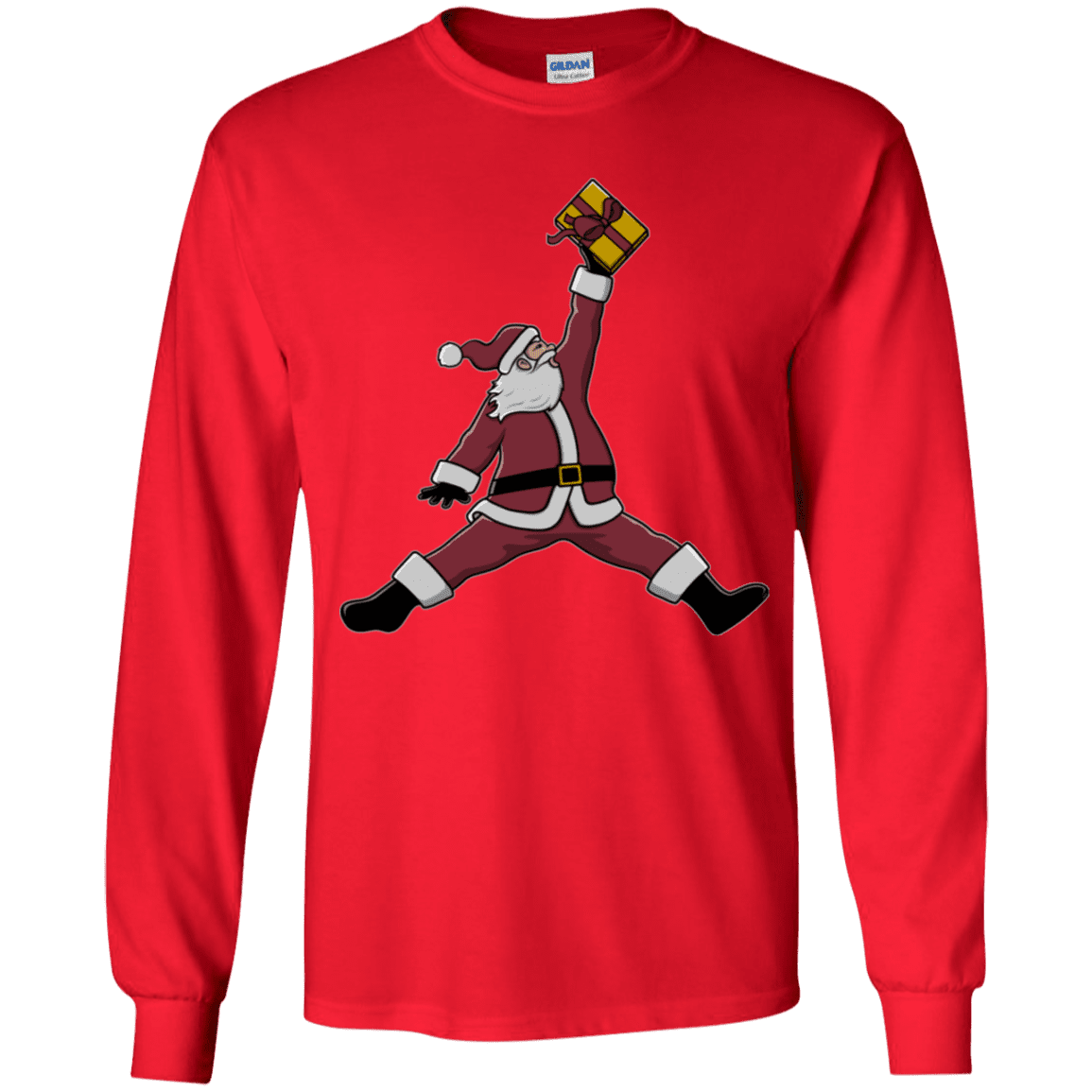 T-Shirts Red / YS Air Santa Youth Long Sleeve T-Shirt