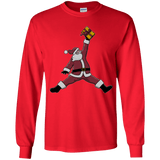T-Shirts Red / YS Air Santa Youth Long Sleeve T-Shirt