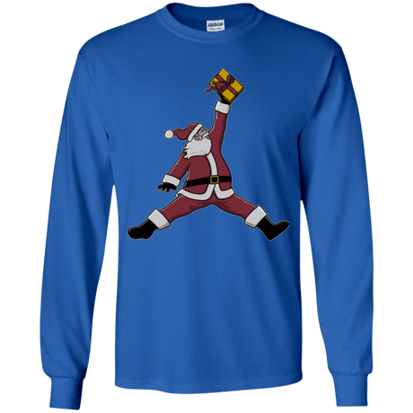 T-Shirts Royal / YS Air Santa Youth Long Sleeve T-Shirt