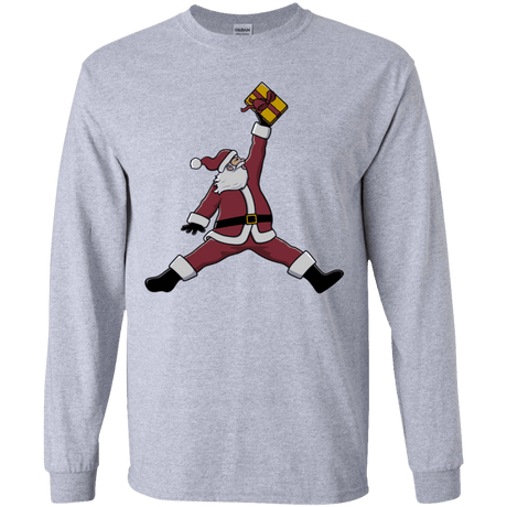 T-Shirts Sport Grey / YS Air Santa Youth Long Sleeve T-Shirt