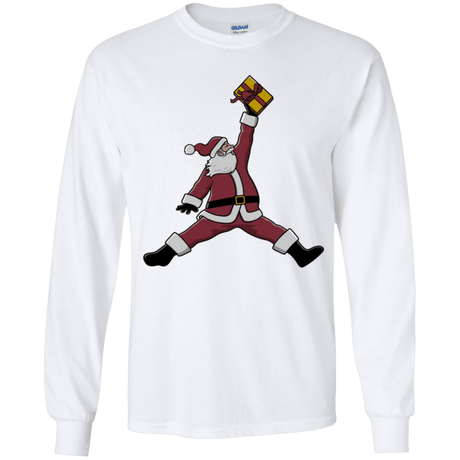 T-Shirts White / YS Air Santa Youth Long Sleeve T-Shirt