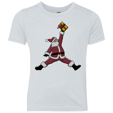 T-Shirts Heather White / YXS Air Santa Youth Triblend T-Shirt