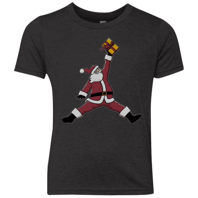 T-Shirts Vintage Black / YXS Air Santa Youth Triblend T-Shirt