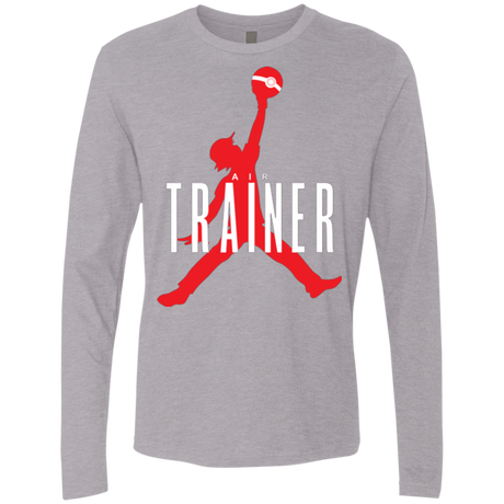 T-Shirts Heather Grey / Small Air Trainer Men's Premium Long Sleeve