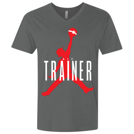 T-Shirts Heavy Metal / X-Small Air Trainer Men's Premium V-Neck