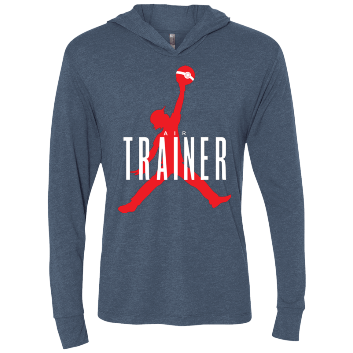 T-Shirts Indigo / X-Small Air Trainer Triblend Long Sleeve Hoodie Tee