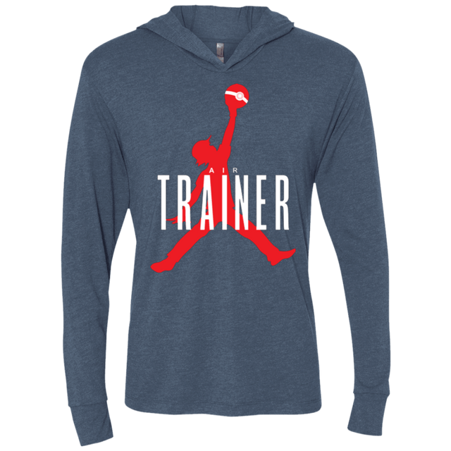 T-Shirts Indigo / X-Small Air Trainer Triblend Long Sleeve Hoodie Tee