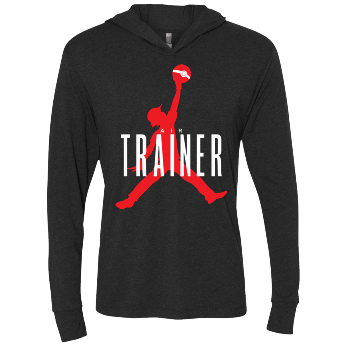 T-Shirts Vintage Black / X-Small Air Trainer Triblend Long Sleeve Hoodie Tee