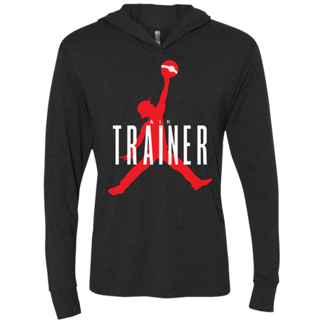 T-Shirts Vintage Black / X-Small Air Trainer Triblend Long Sleeve Hoodie Tee