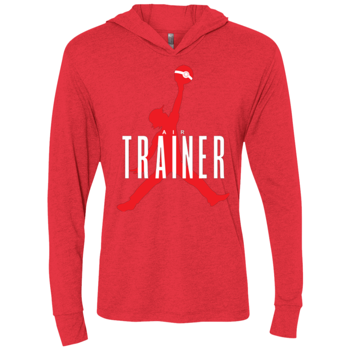 T-Shirts Vintage Red / X-Small Air Trainer Triblend Long Sleeve Hoodie Tee