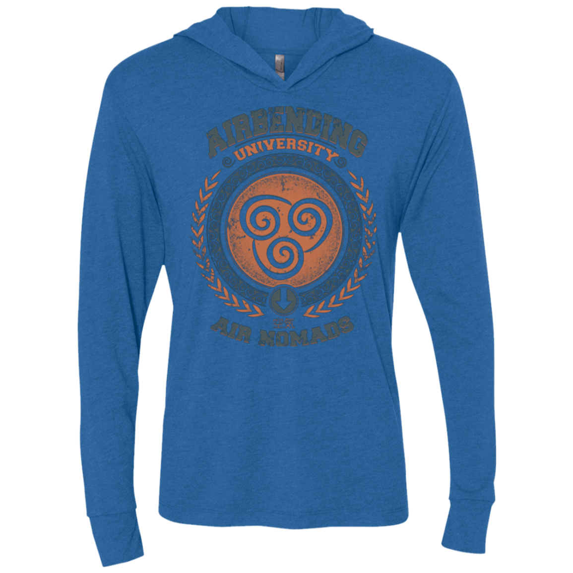 T-Shirts Vintage Royal / X-Small Airbending University Triblend Long Sleeve Hoodie Tee